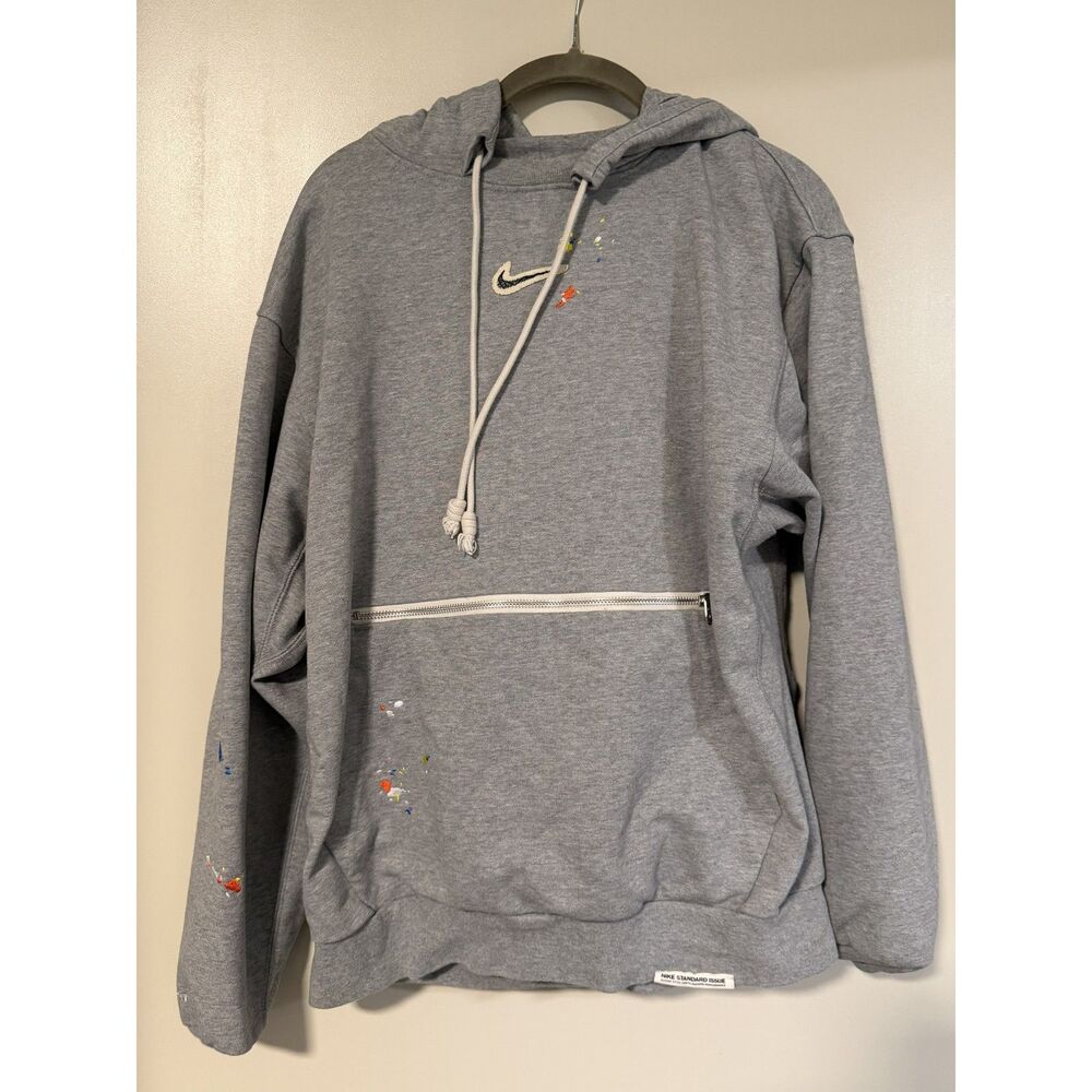 Nike Standard Issue Paint Splatter Hoodie Medium Mens